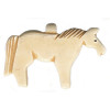 30x50mm Antiqued Bone HORSE Animal Fetish Pendant