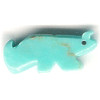 10x20mm Block Turquoise (Simulated) FOX/SQUIRREL Animal Fetish Bead