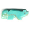 10x22mm Block Turquoise (Simulated) FOX/SQUIRREL Animal Fetish Bead