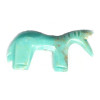 10x26mm Block Turquoise (Simulated) HORSE Animal Fetish Bead