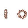 2x8mm Antiqued Copper 11-Bead DISC / SPACER Beads