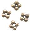 3x8mm Antiqued Copper 4-Bead DISC / SPACER Beads