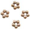 4x8mm Antiqued Copper 5-Bead DISC / SPACER Beads