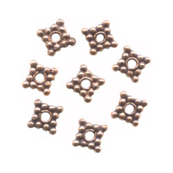 1x12mm Antiqued Copper Bali Style DISC / SPACER Beads