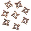 1x12mm Antiqued Copper Bali Style DISC / SPACER Beads