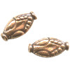 9x18mm Antiqued Copper Bali Style Flat BICONE  / MARQUISE Beads