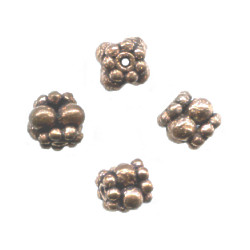 6mm Antiqued Copper Bali Style ROUND Beads