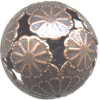 20mm Antiqued Copper Cut-Out Floral ROUND Focal Bead