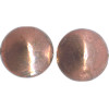 12x12mm Antiqued Copper Smooth COIN / SAUCER Beads