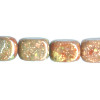 15x18mm Autumn Jasper (Epidot) Jumbo Tumbled CUBE Beads