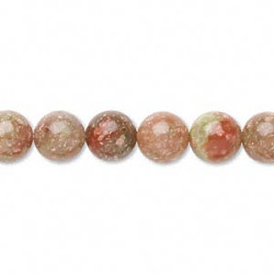 8mm Autumn Jasper (Epidot) ROUND Beads