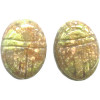 13x18mm Autumn Jasper SCARAB, BEETLE Beads