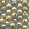 6mm Antiqued (Patina) Hollow Brass Smooth ROUND Beads