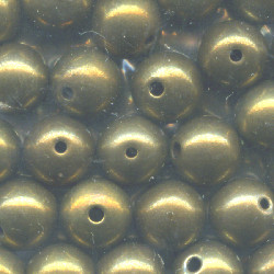 7mm Antiqued (Patina) Solid Brass Smooth ROUND Beads