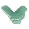 10x18mm GREEN AVENTURINE 3-D BIRD Animal Fetish Bead