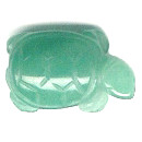 12x20mm Green Aventurine TURTLE Animal Fetish Bead