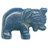 15x20mm Azurite ELEPHANT Animal Fetish Bead