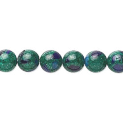 8mm Azurite-Malachite ROUND Beads