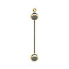 38mm Gold Plated Interchangeable Bead Bar BAIL