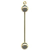 49mm Gold Plated Interchangeable Bead Bar BAIL