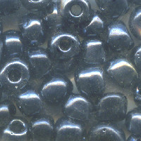 4mm Gunmetal Czech Glass "E" BEADS (Rocaille)