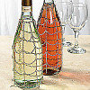 Silvertone Metal  *Beadable* Chain WINE BOTTLE COVER