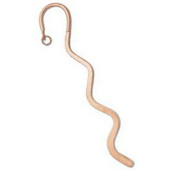 6" Coppertone Metal *Beadable* BOOKMARK - Fancy