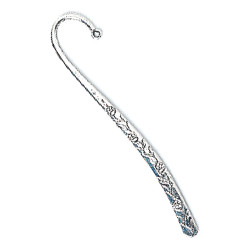 5" Silvertone Metal *Beadable* BOOKMARK - Tulips