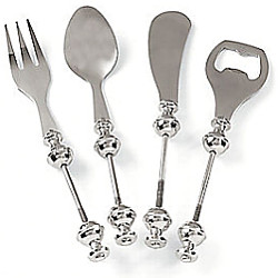 6-1/4" Stainless Steel *Beadable* 4-Piece PARTY SERVER Set