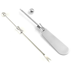 5" Stainless Steel *Beadable* FORK & SPREADER Set