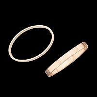 25x17mm OVAL Brass BEAD FRAMES (24x14.5mm ID): 16k Gold-Plated