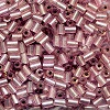 Vintage CZECH #1 (2x3mm) 1/16"W x 1/8"L BUGLE BEADS: Trans. Lt. Rose S/L