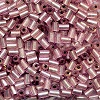 Vintage CZECH #1 (2x3mm) 1/16"W x 1/8"L BUGLE BEADS: Trans. Lt. Rose S/L