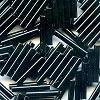 CZECH PRECIOSA 2x14-15mm (1/6"W x 1/2"L) BUGLE BEADS - Opaque Black