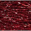 CZECH #2 (1.5x4mm) BUGLE BEADS: Transparent Dark Red