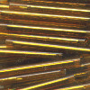 CZECH #22 (2x22mm) BUGLE BEADS: Transparent Dark Topaz (Copper) Silver-Lined