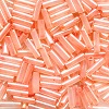 Mill Hill (Japanese) 1.9x6mm 1/16" x 1/4" BUGLE BEADS: Peach Cream (Color-Lined Peach, Luster)