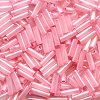 Mill Hill #G72005 (Japanese) 1.9x6mm 1/16" x 1/4" BUGLE BEADS: Dusty Rose (Color-Lined Pink Luster)