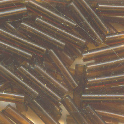 MILL HILL® #G82023 (Japanese) 1.9x9mm BUGLE BEADS: Transparent Root Beer Brown