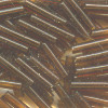 MILL HILL #G82023 (1.9x9mm) 1/16"W x 3/8"L) BUGLE BEADS: Trans. Rootbeer Brown