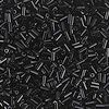 MIYUKI® #1 (1x3mm) Micro BUGLE BEADS: Opaque Black #401