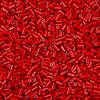 MIYUKI® #1 (1x3mm) Micro BUGLE BEADS:  Opaque Red #408