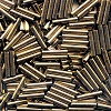 MIYUKI® #3 (1.9x9mm) BUGLE BEADS: Metallic Dark Gold (Bronze)