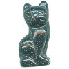 15x22mm Blue Goldstone 3-D CAT Animal Fetish Bead