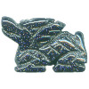 14x20mm Blue Goldstone DRAGON Animal Fetish Bead