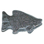 15x24mm 3-D Blue Goldstone FISH Animal Fetish Bead