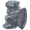 20mm Blue Goldstone 3-D GARGOYLE Bead