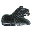 16x20mm 3-D Blue Goldstone HORSE Animal Fetish Bead