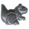 16x22mm 3-D Blue Goldstone SQUIRREL Animal Fetish Bead