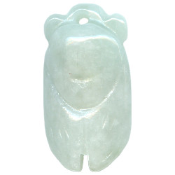 13x24mm Jadeite CICADA, CRICKET, GRASSHOPPER Animal Fetish Bead